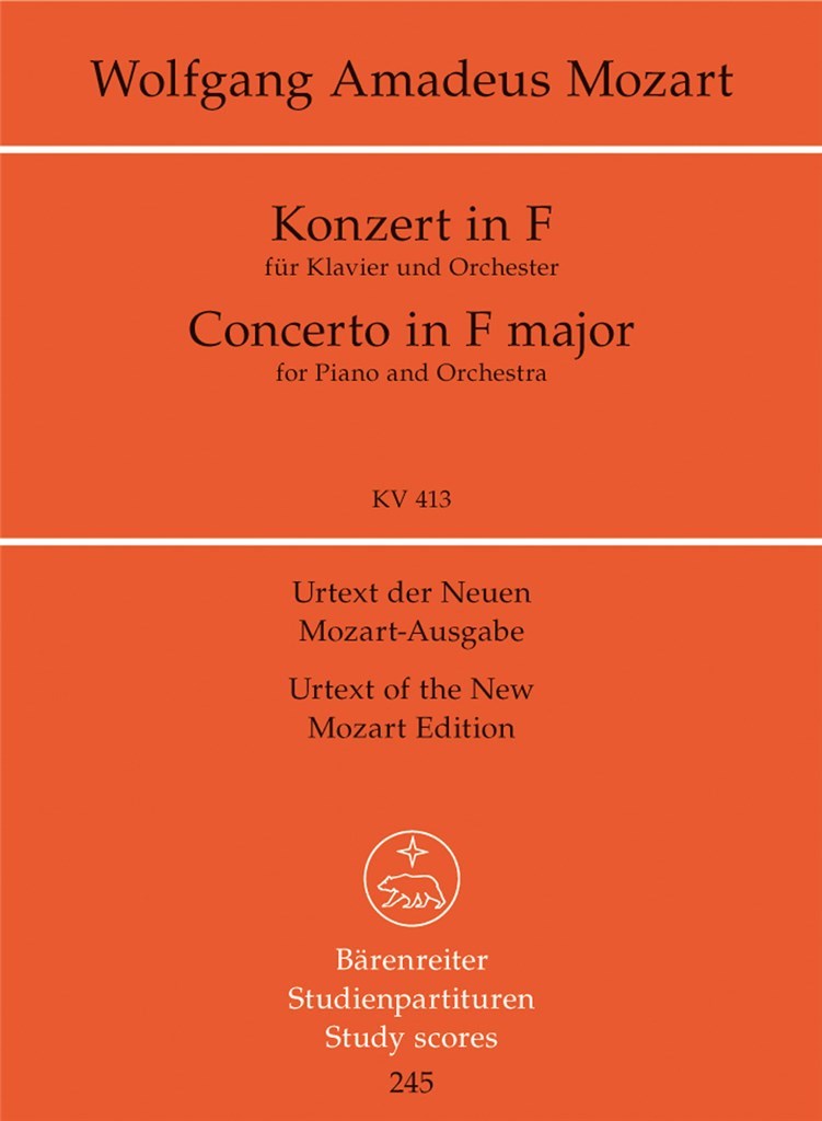 Piano concerto F KV413